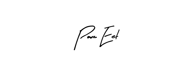 Use a signature maker to create a handwritten signature online. With this signature software, you can design (Arty Signature) your own signature for name Parm Eet. Parm Eet signature style 8 images and pictures png