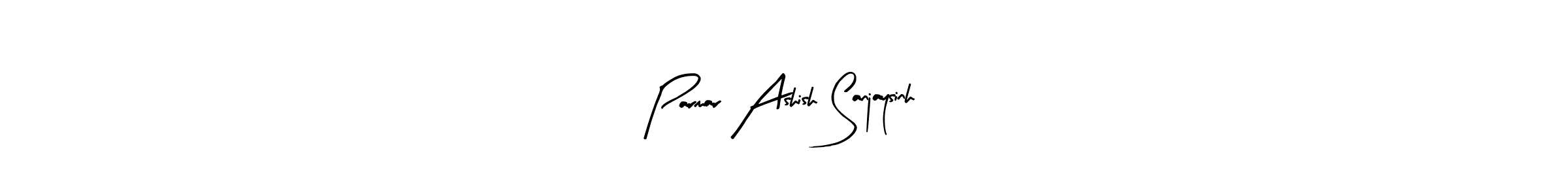 Create a beautiful signature design for name Parmar Ashish Sanjaysinh. With this signature (Arty Signature) fonts, you can make a handwritten signature for free. Parmar Ashish Sanjaysinh signature style 8 images and pictures png