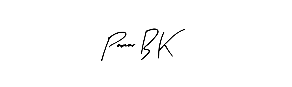 if you are searching for the best signature style for your name Parmar B K. so please give up your signature search. here we have designed multiple signature styles  using Arty Signature. Parmar B K signature style 8 images and pictures png