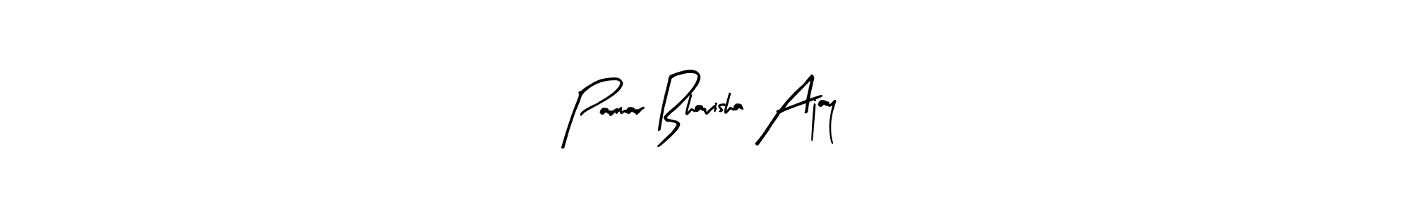 if you are searching for the best signature style for your name Parmar Bhavisha Ajay. so please give up your signature search. here we have designed multiple signature styles  using Arty Signature. Parmar Bhavisha Ajay signature style 8 images and pictures png