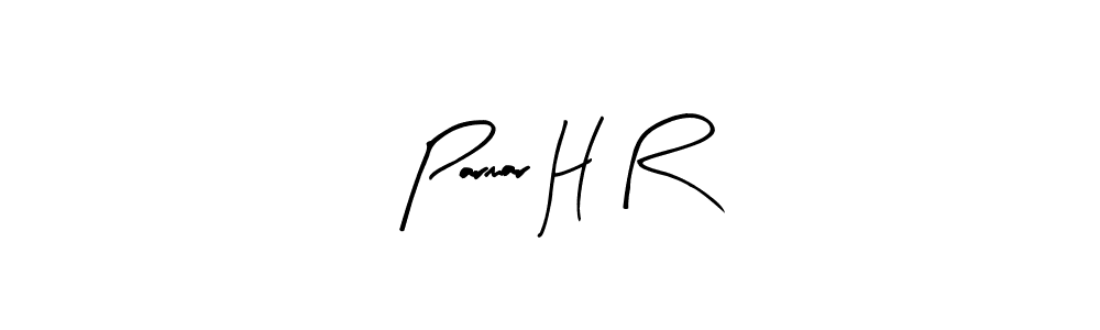 Make a beautiful signature design for name Parmar H R. Use this online signature maker to create a handwritten signature for free. Parmar H R signature style 8 images and pictures png