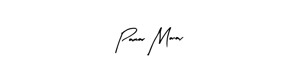 if you are searching for the best signature style for your name Parmar Manav. so please give up your signature search. here we have designed multiple signature styles  using Arty Signature. Parmar Manav signature style 8 images and pictures png