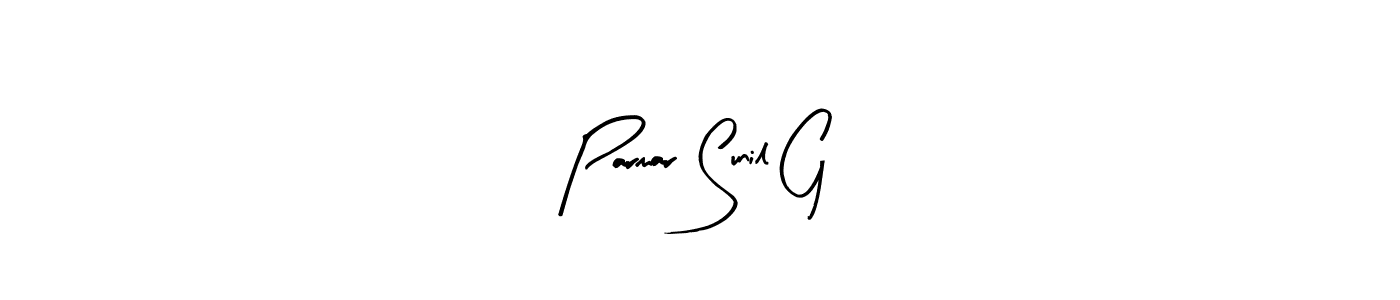 Also You can easily find your signature by using the search form. We will create Parmar Sunil G name handwritten signature images for you free of cost using Arty Signature sign style. Parmar Sunil G signature style 8 images and pictures png