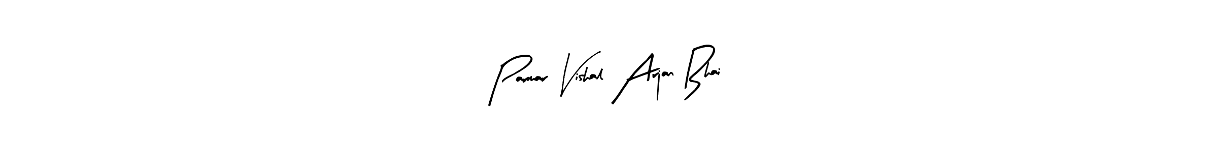 You can use this online signature creator to create a handwritten signature for the name Parmar Vishal Arjan Bhai. This is the best online autograph maker. Parmar Vishal Arjan Bhai signature style 8 images and pictures png