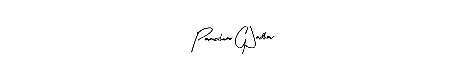 if you are searching for the best signature style for your name Parmeshwar G Jadhav. so please give up your signature search. here we have designed multiple signature styles  using Arty Signature. Parmeshwar G Jadhav signature style 8 images and pictures png