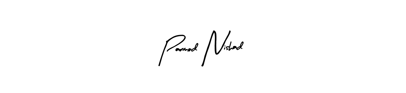 Make a beautiful signature design for name Parmod Nishad. Use this online signature maker to create a handwritten signature for free. Parmod Nishad signature style 8 images and pictures png