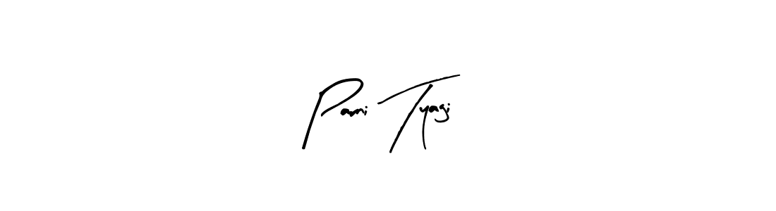 if you are searching for the best signature style for your name Parni Tyagi. so please give up your signature search. here we have designed multiple signature styles  using Arty Signature. Parni Tyagi signature style 8 images and pictures png