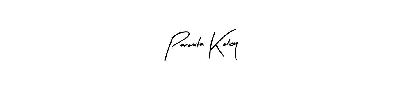 How to make Paromita Koley signature? Arty Signature is a professional autograph style. Create handwritten signature for Paromita Koley name. Paromita Koley signature style 8 images and pictures png