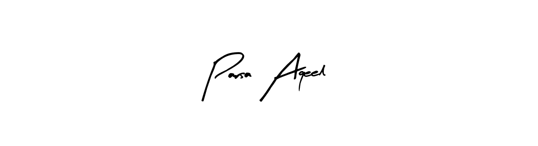 Make a beautiful signature design for name Parsa Aqeel. Use this online signature maker to create a handwritten signature for free. Parsa Aqeel signature style 8 images and pictures png