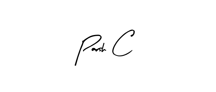 You should practise on your own different ways (Arty Signature) to write your name (Parsh C) in signature. don't let someone else do it for you. Parsh C signature style 8 images and pictures png