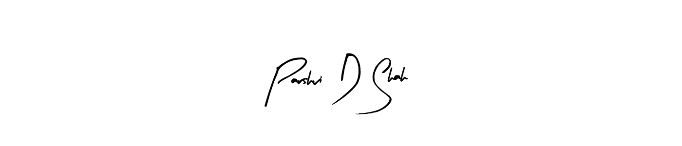 Similarly Arty Signature is the best handwritten signature design. Signature creator online .You can use it as an online autograph creator for name Parshvi D Shah. Parshvi D Shah signature style 8 images and pictures png