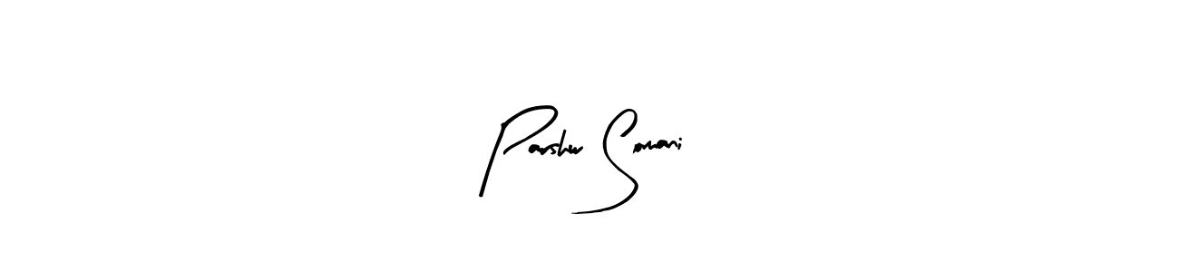 This is the best signature style for the Parshw Somani name. Also you like these signature font (Arty Signature). Mix name signature. Parshw Somani signature style 8 images and pictures png
