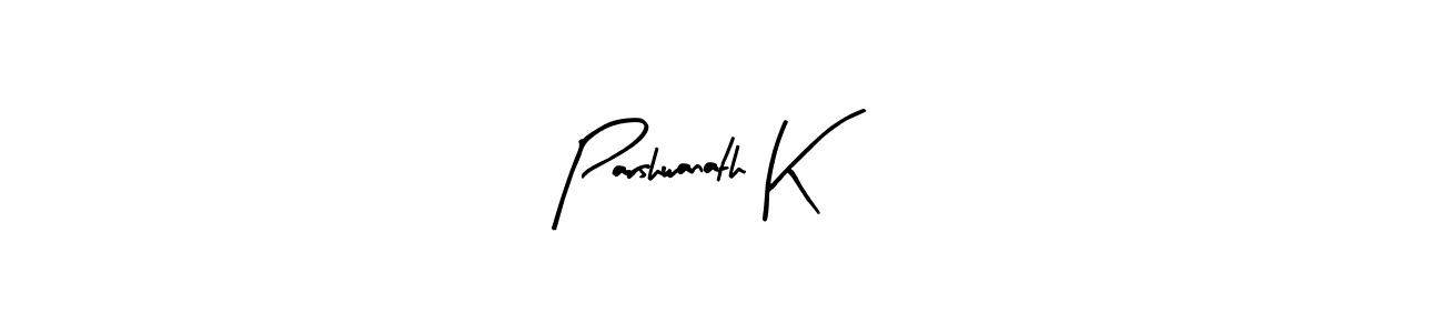 How to make Parshwanath K name signature. Use Arty Signature style for creating short signs online. This is the latest handwritten sign. Parshwanath K signature style 8 images and pictures png