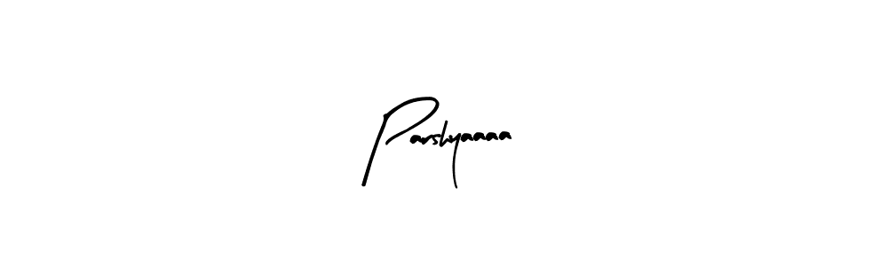 Similarly Arty Signature is the best handwritten signature design. Signature creator online .You can use it as an online autograph creator for name Parshyaaaa. Parshyaaaa signature style 8 images and pictures png