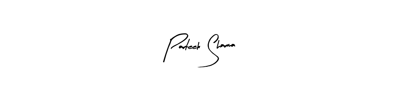 You should practise on your own different ways (Arty Signature) to write your name (Parteek Sharma) in signature. don't let someone else do it for you. Parteek Sharma signature style 8 images and pictures png