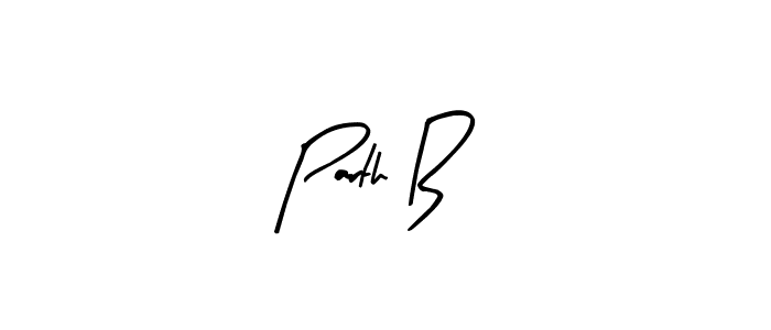 Arty Signature is a professional signature style that is perfect for those who want to add a touch of class to their signature. It is also a great choice for those who want to make their signature more unique. Get Parth B name to fancy signature for free. Parth B signature style 8 images and pictures png