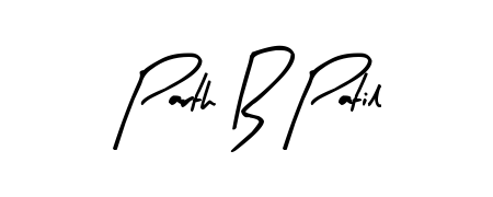 Use a signature maker to create a handwritten signature online. With this signature software, you can design (Arty Signature) your own signature for name Parth B Patil. Parth B Patil signature style 8 images and pictures png