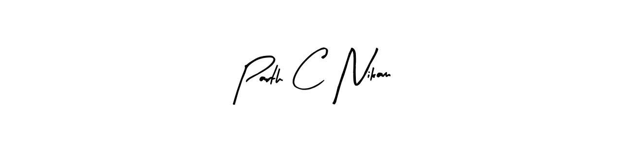 Make a short Parth C Nikam signature style. Manage your documents anywhere anytime using Arty Signature. Create and add eSignatures, submit forms, share and send files easily. Parth C Nikam signature style 8 images and pictures png