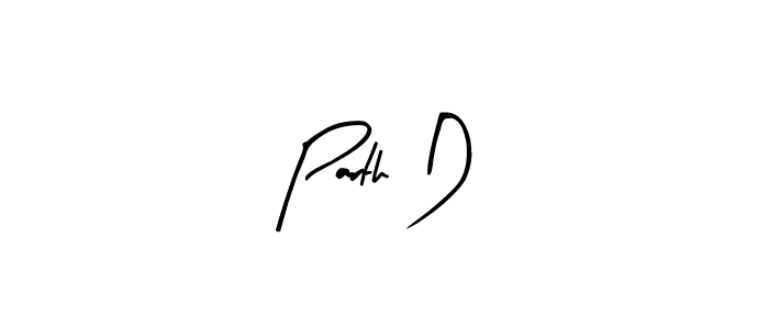 See photos of Parth D official signature by Spectra . Check more albums & portfolios. Read reviews & check more about Arty Signature font. Parth D signature style 8 images and pictures png