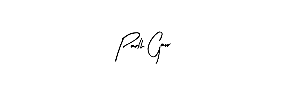 Design your own signature with our free online signature maker. With this signature software, you can create a handwritten (Arty Signature) signature for name Parth Gaur. Parth Gaur signature style 8 images and pictures png
