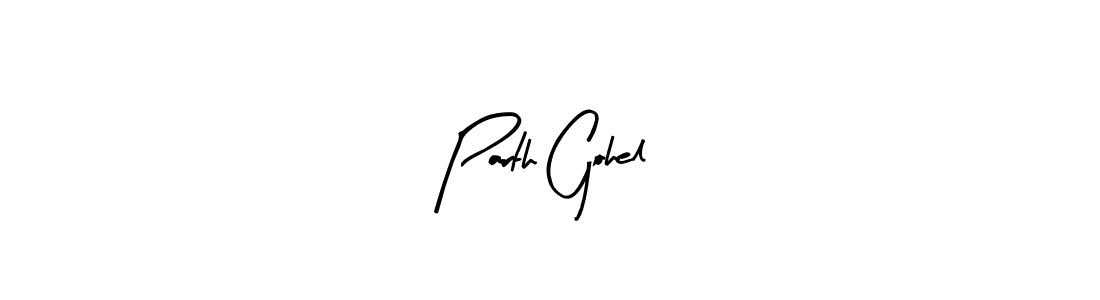 Similarly Arty Signature is the best handwritten signature design. Signature creator online .You can use it as an online autograph creator for name Parth Gohel. Parth Gohel signature style 8 images and pictures png