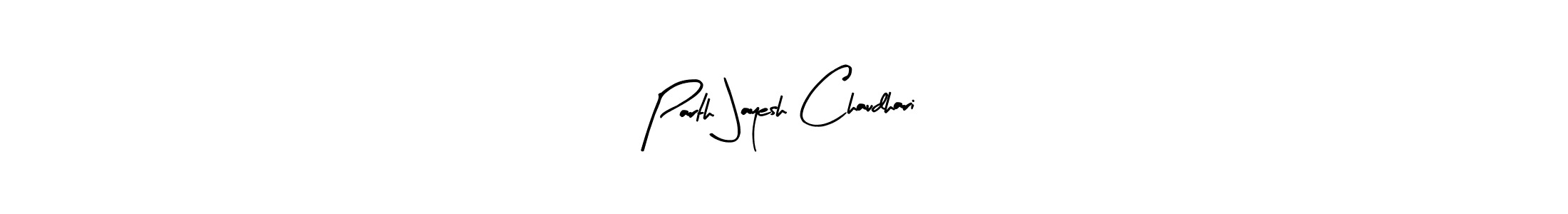 Create a beautiful signature design for name Parth Jayesh Chaudhari. With this signature (Arty Signature) fonts, you can make a handwritten signature for free. Parth Jayesh Chaudhari signature style 8 images and pictures png