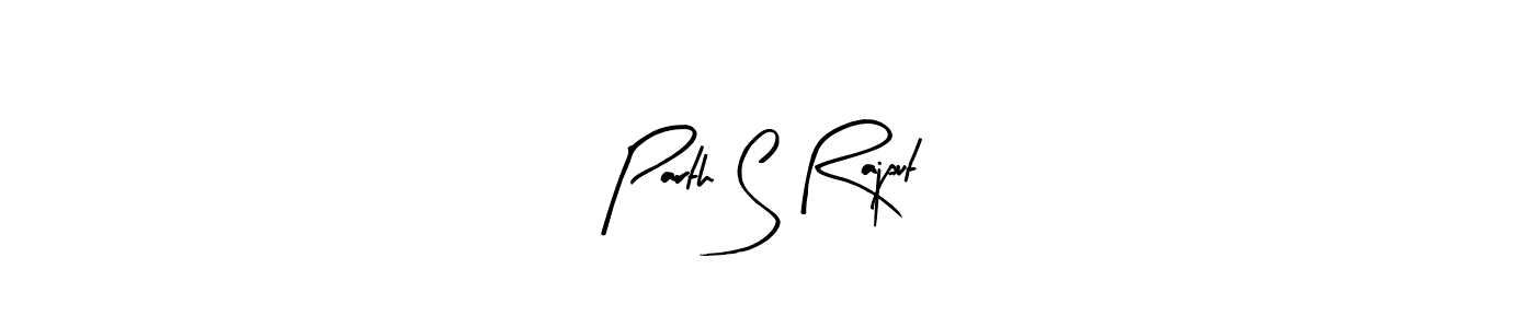 Arty Signature is a professional signature style that is perfect for those who want to add a touch of class to their signature. It is also a great choice for those who want to make their signature more unique. Get Parth S Rajput name to fancy signature for free. Parth S Rajput signature style 8 images and pictures png