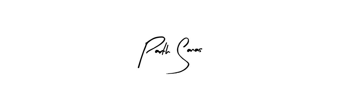 Create a beautiful signature design for name Parth Sanas. With this signature (Arty Signature) fonts, you can make a handwritten signature for free. Parth Sanas signature style 8 images and pictures png