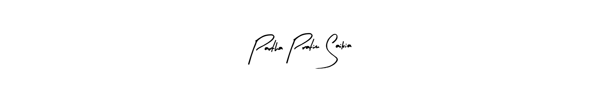 Arty Signature is a professional signature style that is perfect for those who want to add a touch of class to their signature. It is also a great choice for those who want to make their signature more unique. Get Partha Pratim Saikia name to fancy signature for free. Partha Pratim Saikia signature style 8 images and pictures png