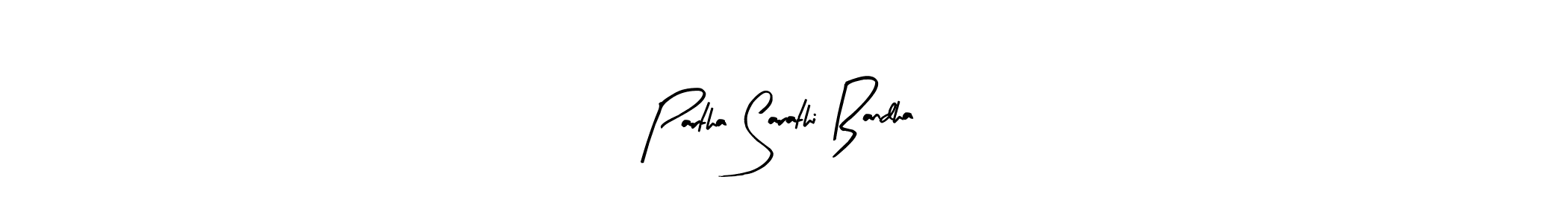 Create a beautiful signature design for name Partha Sarathi Bandha. With this signature (Arty Signature) fonts, you can make a handwritten signature for free. Partha Sarathi Bandha signature style 8 images and pictures png