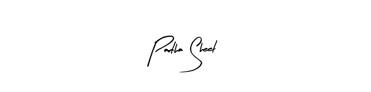 The best way (Arty Signature) to make a short signature is to pick only two or three words in your name. The name Partha Sheet include a total of six letters. For converting this name. Partha Sheet signature style 8 images and pictures png