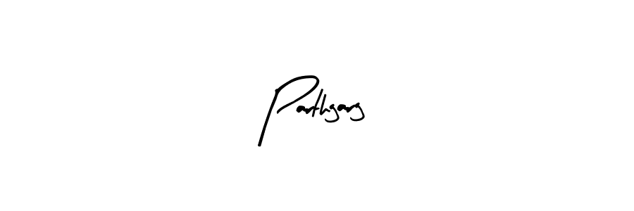 How to make Parthgarg name signature. Use Arty Signature style for creating short signs online. This is the latest handwritten sign. Parthgarg signature style 8 images and pictures png