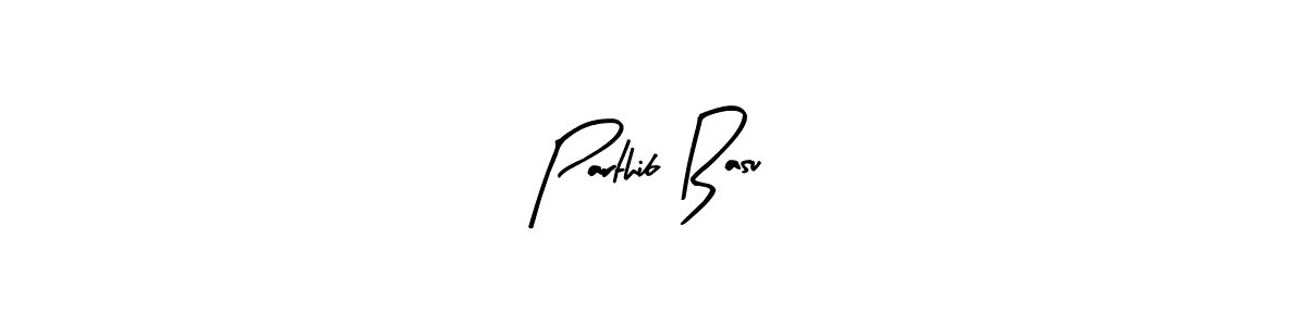 Make a beautiful signature design for name Parthib Basu. With this signature (Arty Signature) style, you can create a handwritten signature for free. Parthib Basu signature style 8 images and pictures png