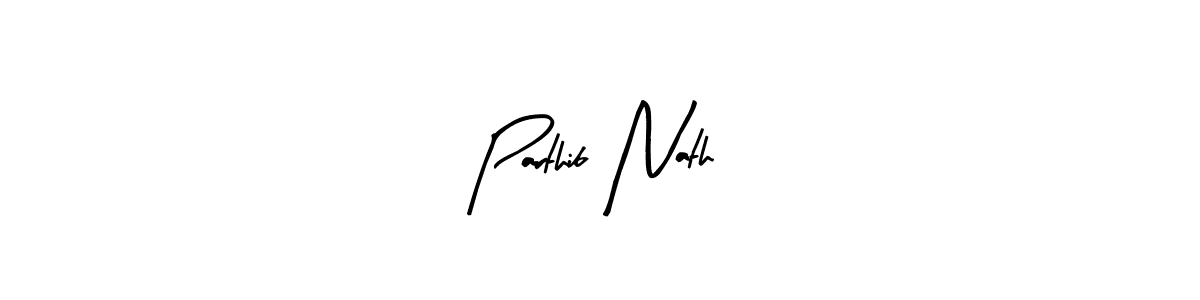 You should practise on your own different ways (Arty Signature) to write your name (Parthib Nath) in signature. don't let someone else do it for you. Parthib Nath signature style 8 images and pictures png