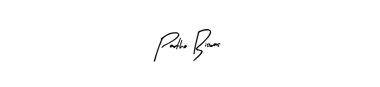 The best way (Arty Signature) to make a short signature is to pick only two or three words in your name. The name Partho Biswas include a total of six letters. For converting this name. Partho Biswas signature style 8 images and pictures png