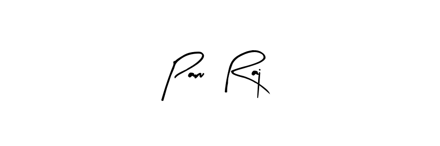 How to make Paru  Raj name signature. Use Arty Signature style for creating short signs online. This is the latest handwritten sign. Paru  Raj signature style 8 images and pictures png