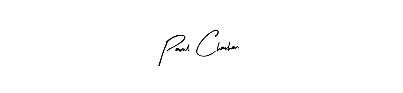 Similarly Arty Signature is the best handwritten signature design. Signature creator online .You can use it as an online autograph creator for name Parul Chauhan. Parul Chauhan signature style 8 images and pictures png