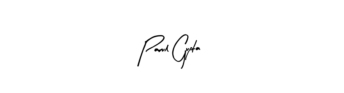 How to make Parul Gupta name signature. Use Arty Signature style for creating short signs online. This is the latest handwritten sign. Parul Gupta signature style 8 images and pictures png