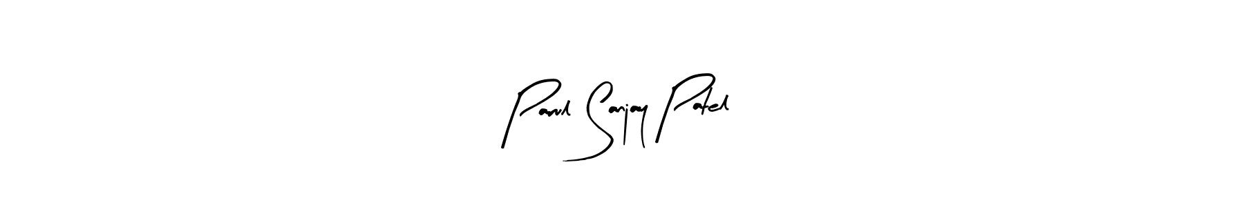 Make a beautiful signature design for name Parul Sanjay Patel. Use this online signature maker to create a handwritten signature for free. Parul Sanjay Patel signature style 8 images and pictures png