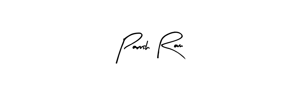 Parush Ram stylish signature style. Best Handwritten Sign (Arty Signature) for my name. Handwritten Signature Collection Ideas for my name Parush Ram. Parush Ram signature style 8 images and pictures png