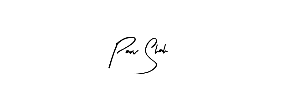 Similarly Arty Signature is the best handwritten signature design. Signature creator online .You can use it as an online autograph creator for name Parv Shah. Parv Shah signature style 8 images and pictures png