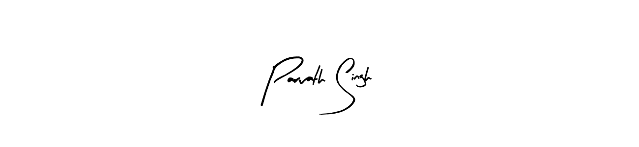 Make a beautiful signature design for name Parvath Singh. Use this online signature maker to create a handwritten signature for free. Parvath Singh signature style 8 images and pictures png