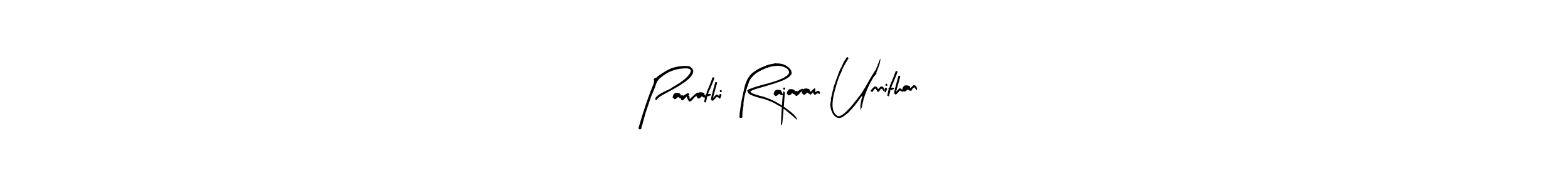 Parvathi Rajaram Unnithan stylish signature style. Best Handwritten Sign (Arty Signature) for my name. Handwritten Signature Collection Ideas for my name Parvathi Rajaram Unnithan. Parvathi Rajaram Unnithan signature style 8 images and pictures png