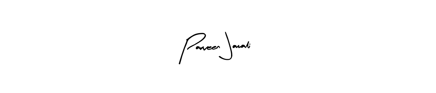 Use a signature maker to create a handwritten signature online. With this signature software, you can design (Arty Signature) your own signature for name Parveen Jamali. Parveen Jamali signature style 8 images and pictures png