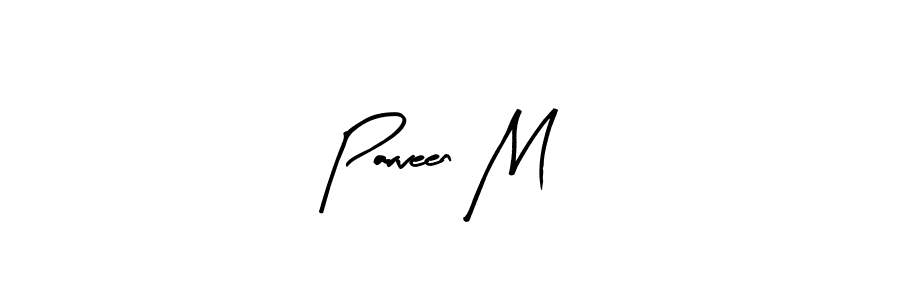 How to Draw Parveen M signature style? Arty Signature is a latest design signature styles for name Parveen M. Parveen M signature style 8 images and pictures png