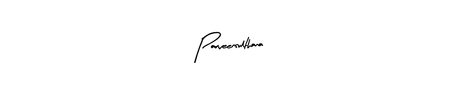 Arty Signature is a professional signature style that is perfect for those who want to add a touch of class to their signature. It is also a great choice for those who want to make their signature more unique. Get Parveensulthana name to fancy signature for free. Parveensulthana signature style 8 images and pictures png