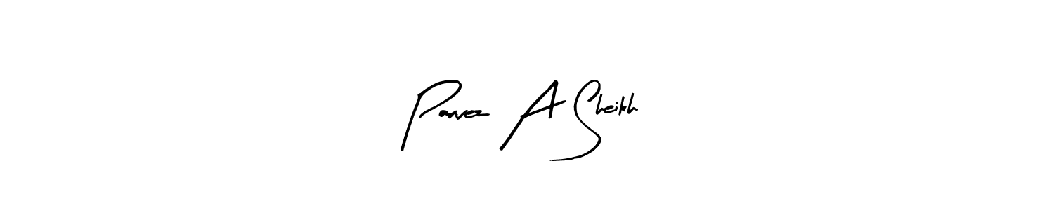 It looks lik you need a new signature style for name Parvez A Sheikh. Design unique handwritten (Arty Signature) signature with our free signature maker in just a few clicks. Parvez A Sheikh signature style 8 images and pictures png