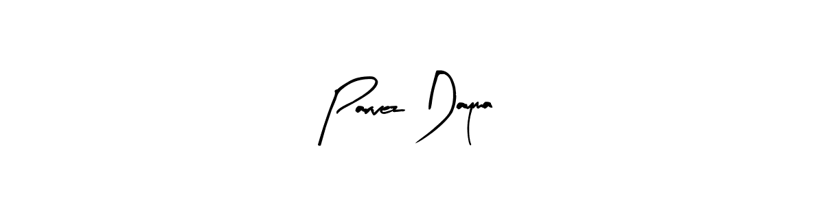 Parvez Dayma stylish signature style. Best Handwritten Sign (Arty Signature) for my name. Handwritten Signature Collection Ideas for my name Parvez Dayma. Parvez Dayma signature style 8 images and pictures png