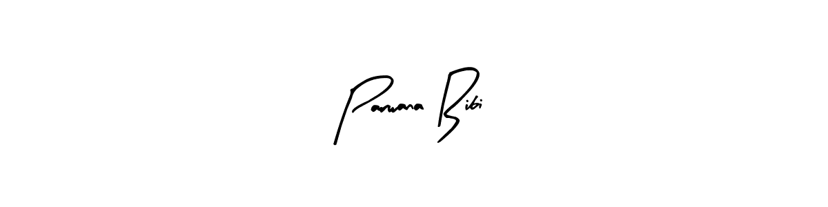 if you are searching for the best signature style for your name Parwana Bibi. so please give up your signature search. here we have designed multiple signature styles  using Arty Signature. Parwana Bibi signature style 8 images and pictures png