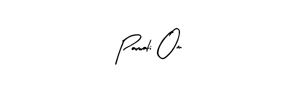 How to make Parwati Om name signature. Use Arty Signature style for creating short signs online. This is the latest handwritten sign. Parwati Om signature style 8 images and pictures png